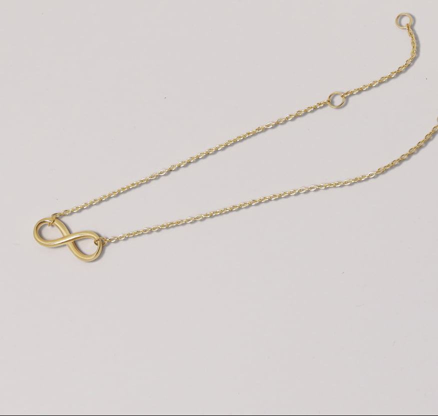 18ct Solid Gold Iconic Infinity Chain Bracelet.3