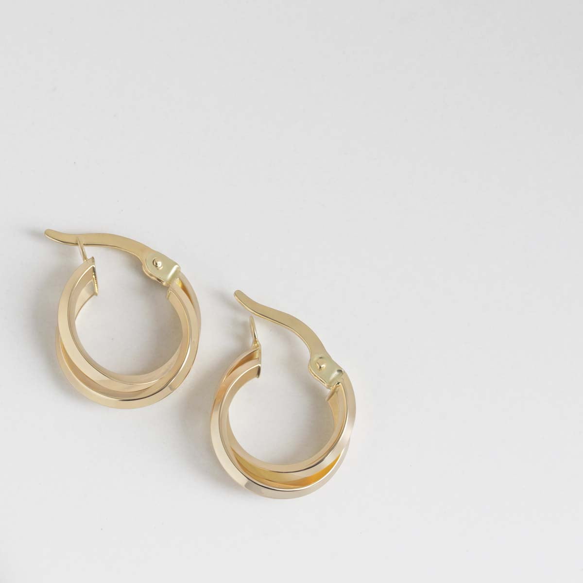 18ct Solid Small Gold Hoop Earrings