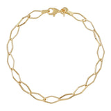 18ct Yellow Gold Diamond Link Bracelet