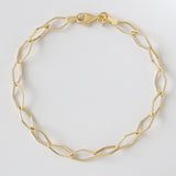 18ct Solid Yellow Fine Gold Chain Bracelet