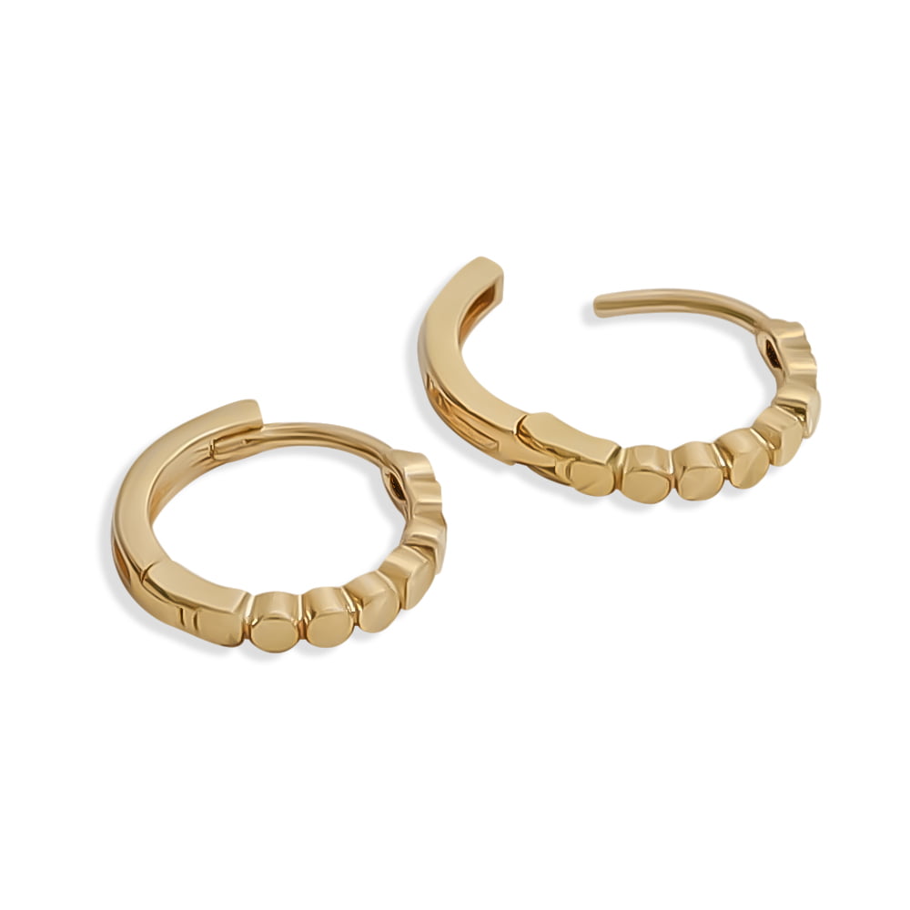 18ct Solid Yellow Gold 12mm Huggies Hoop earrings Fine Gold Jewellery