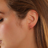18ct Solid Yellow Gold 9mm Mini Hoop Earrings-6