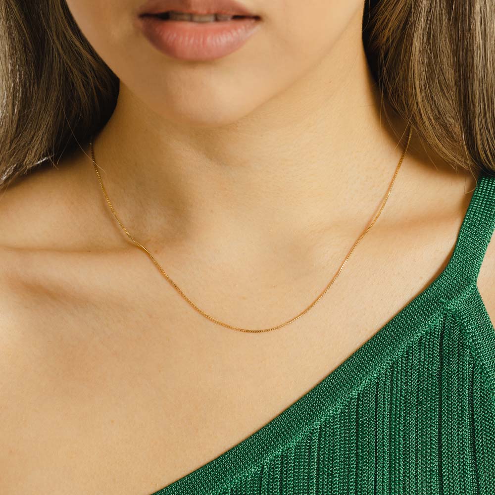 18ct solid gold on sale chain