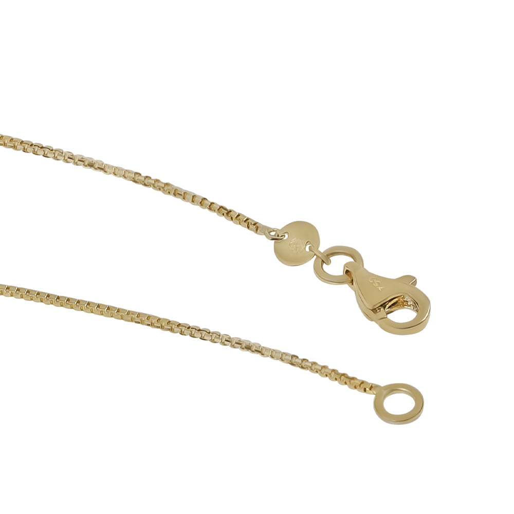 18ct Solid Yellow Gold Box Chain-2