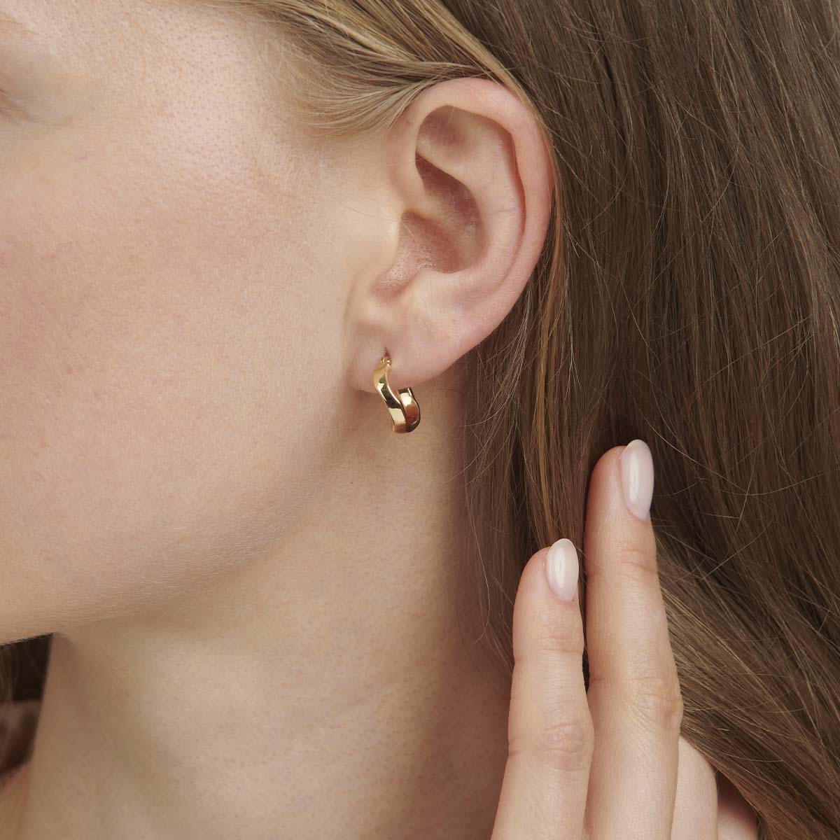 18ct Solid Yellow Gold Extra Large Thick Gold Hoop Earrings