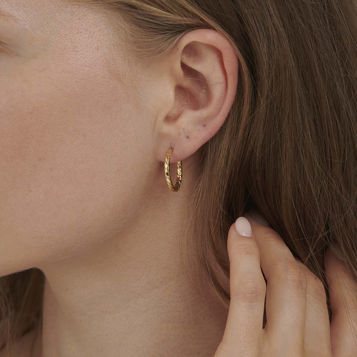 18ct Solid Yellow Gold Real Gold Hoops