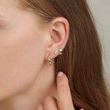 18ct Solid Yellow Gold Thick Gold Earrings