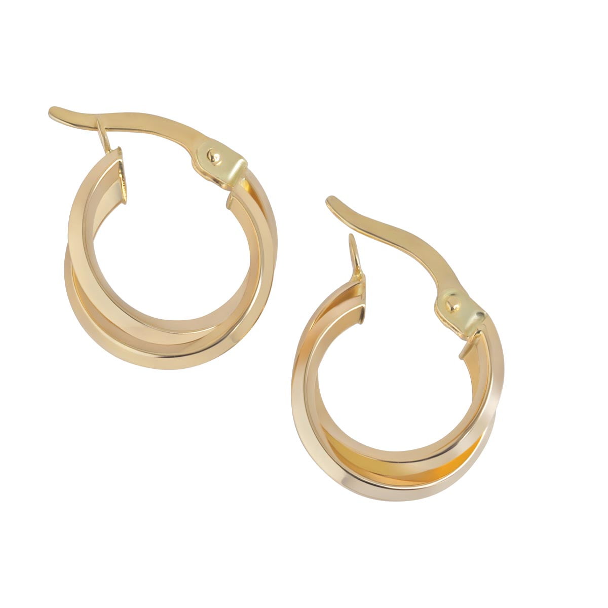 18ct Solid Yellow Small Gold Hoop Earrings Uk