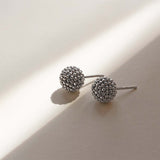 18ct White gold ball stud earrings - Auric Jewellery