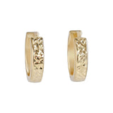 18ct Yellow Gold 10mm hoop earrings