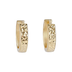 18ct Yellow Gold 10mm hoop earrings