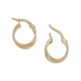 18ct Yellow Gold 13mm Hoop Earrings