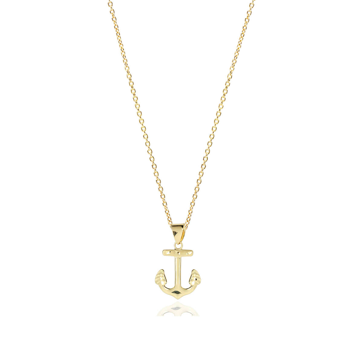 18ct Yellow Gold Anchor Pendant