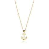 18ct Yellow Gold Anchor Pendant