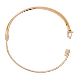 18ct Yellow Gold Hinged Bangle for Women