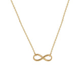 18ct Yellow Gold Infinity Pendant Necklace