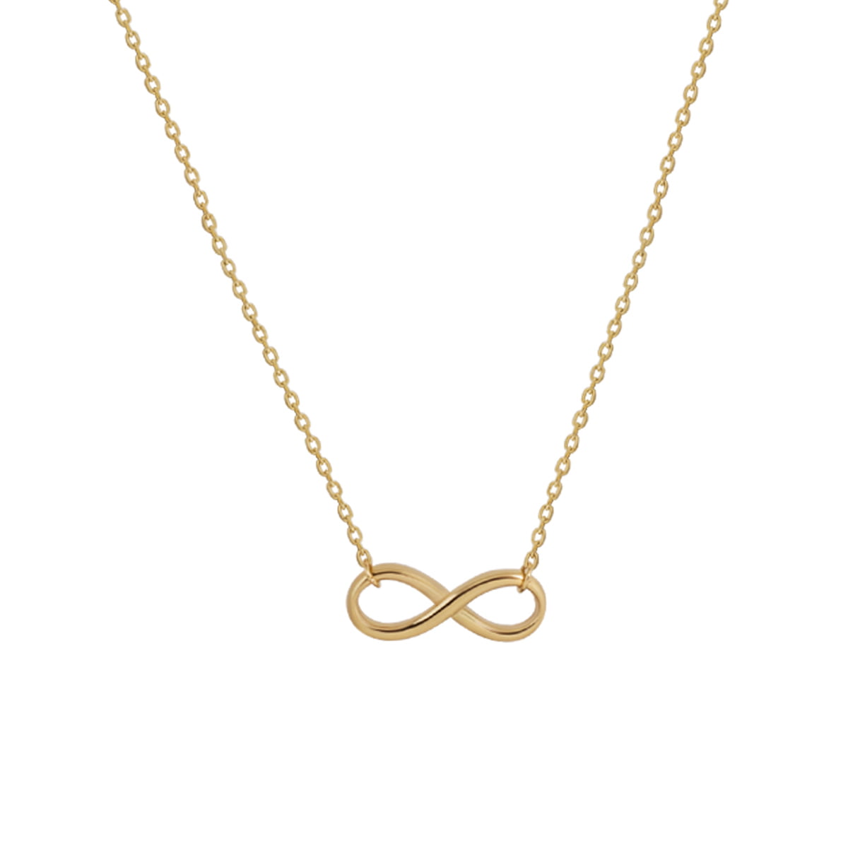 18ct Yellow Gold Infinity Pendant Necklace