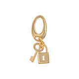 18ct Yellow Gold Mini Lock & Key Charm