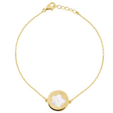 18ct Yellow Gold Pearl Bracelet