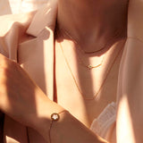 18ct Yellow Gold Pearl Chain Bracelet