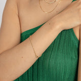 18ct Yellow Gold Rope Bracelet Womens