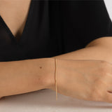 18ct Yellow Gold Round Snake Chain Bracelet For Women