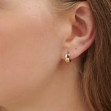 18ct Yellow Gold Small Huggie Hoop Earrings - UK