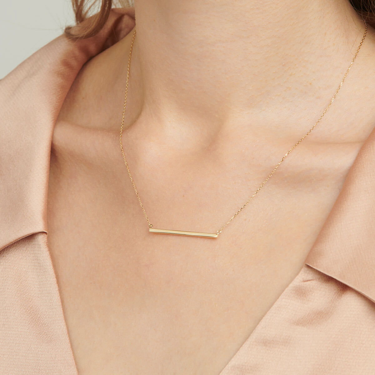 Personalised Gold Plated Heavy Rolo T-Bar Necklace | Under the Rose