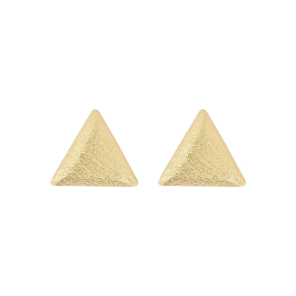 18ct Yellow Gold Triangle Earrings