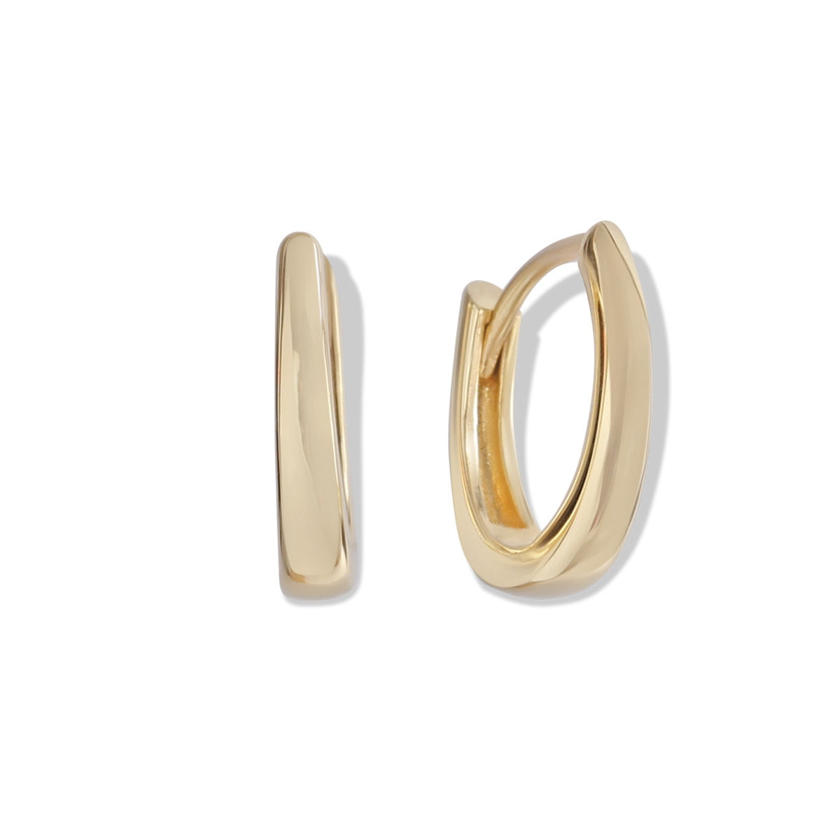 18ct Yellow Gold Womens Small Hoop Earrings