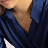 18ct Yellow Gold Infinity Heart Necklace