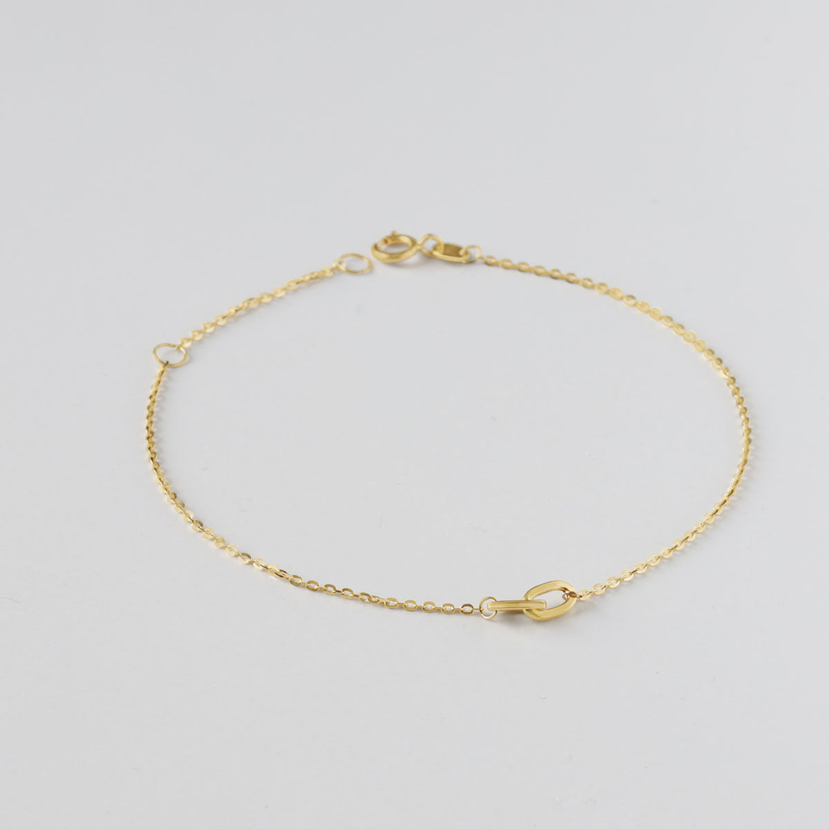 18ct Yellow Solid Gold Chain Link Bracelet
