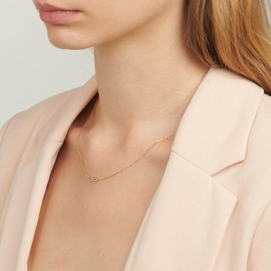 Addy Gold Linked Pendant Necklace