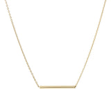 18ct Yellow Solid Gold T Bar Necklace for Women