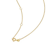 18ct Yellow Solid Gold T Bar Necklace