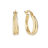18ct Yellow mini gold hoop earrings