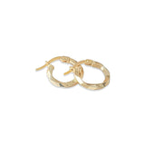 18ct Yellow Gold Creole Hoop Earrings