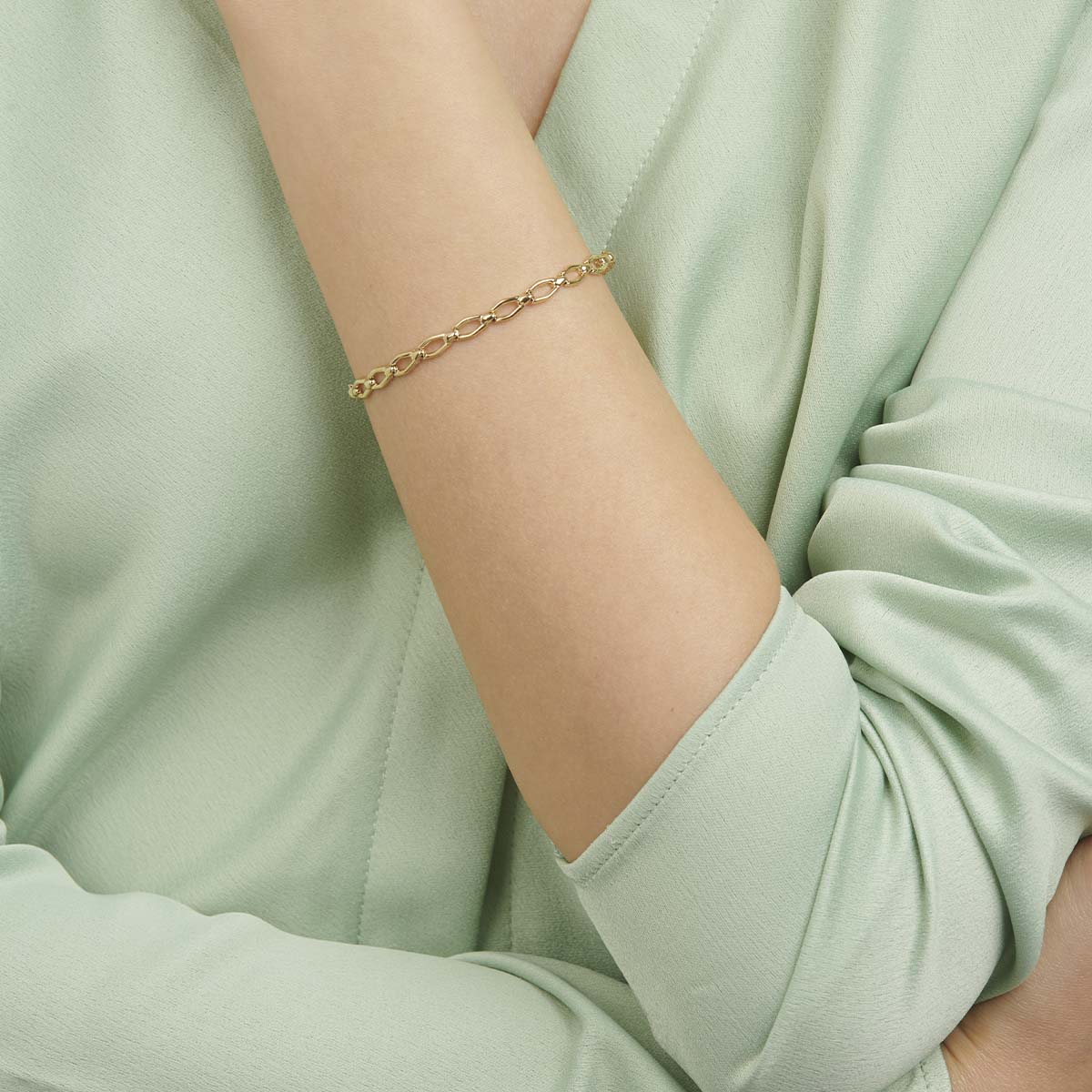 18ct solid fine gold bracelet chain