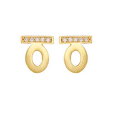 18ct yellow gold stud earrings
