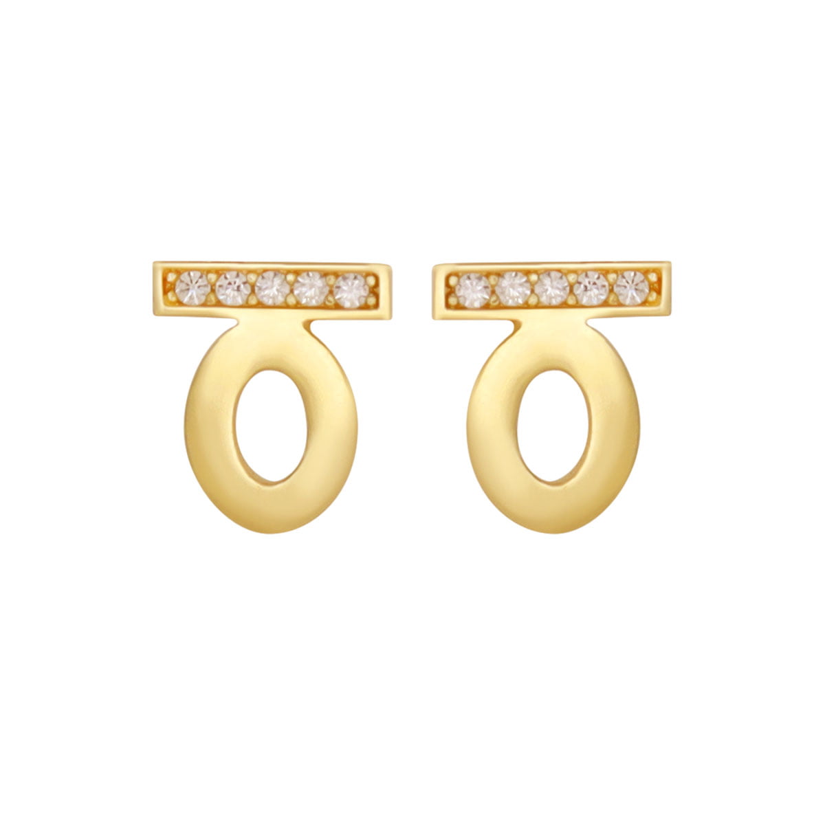 18ct yellow gold stud earrings