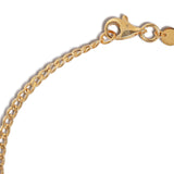 18ct Solid Yellow Gold Curb Bracelet