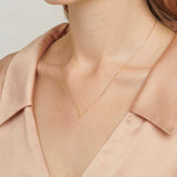 18k Gold V Necklace for women