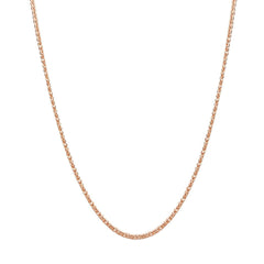 18ct Rose Gold Spiga Wheat Chain Necklace