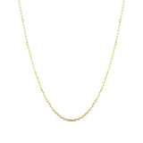 18ct Yellow Solid Gold 20inch Blecher Chain Necklace