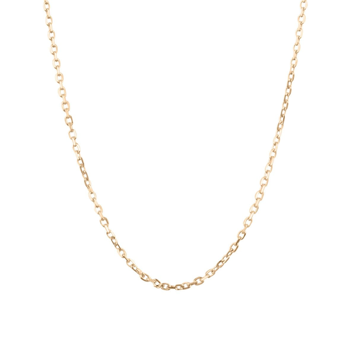 18ct Rose Gold Close 17inch Blecher Necklace Chain