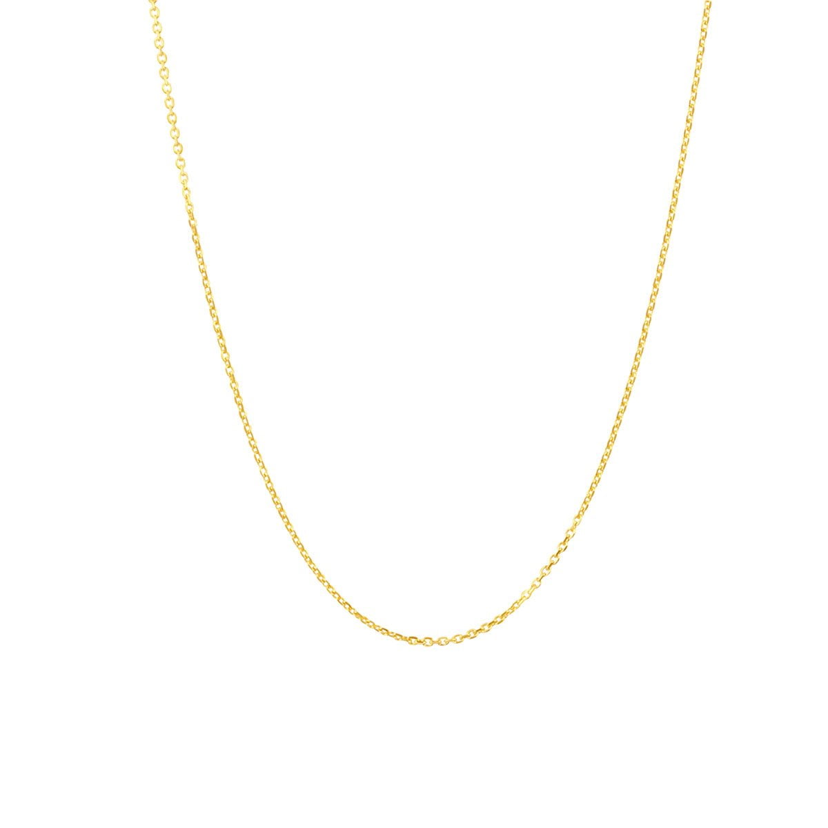 18ct Yellow Gold 18inch Trace Chain Necklace