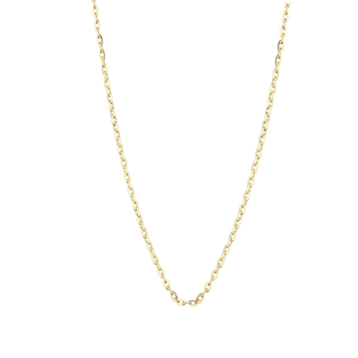 18ct Yellow Gold 16inch Trace Chain Necklace