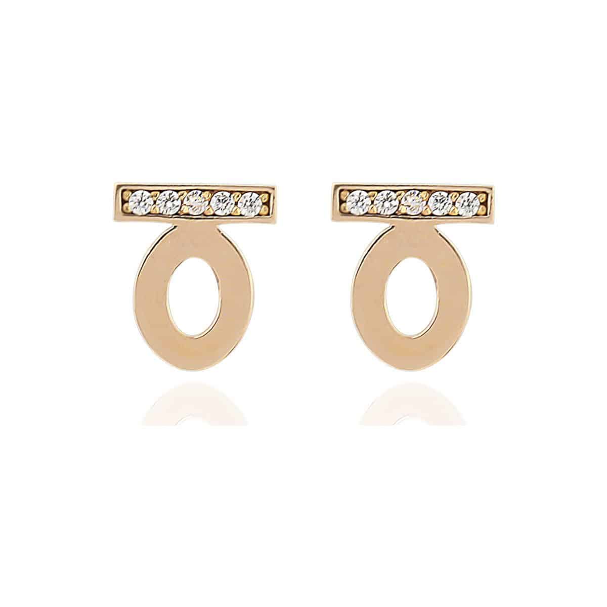 Gia 18ct Rose Gold Opal Stud Earrings