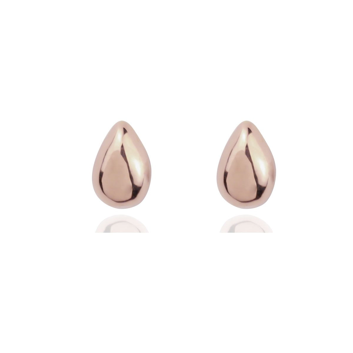 Noemi 18ct Rose Gold Teardrop Stud Earrings