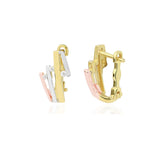 Cali Rose 18ct White, Rose & Gold Clip-On Earrings